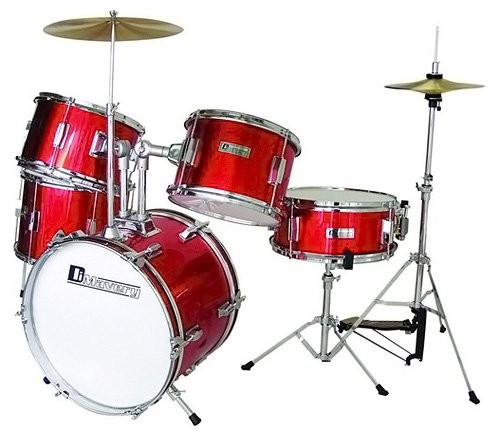 Dimavery DIMAVERY 26001900 JDS-305 dzieci perkusja Czerwony JDS-305 Kids Drum Set, red