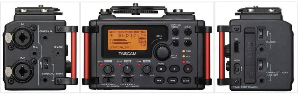 Tascam Przenośny cyfrowy rejestrator audio DR-60DMK2 Ilość kanałów nagrywania 1 WAV 24 Bit 96 kHz