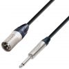 Adam Hall Cables adam hall Cables k5mmp0300 przewód mikrofonowy Neutrik XLR Male na 6,3 MM Mono Jack 3 m K5MMP0300