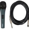 HQ POWER HQ Power micpro9 profesjonalne dynamiczny mikrofon z torbą do noszenia  czarny MICPRO9
