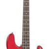 Vintage VJ74 - Bass Guitar Candy Apple Red - Gitara basowa